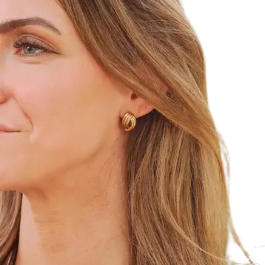 Gold Knot Studs