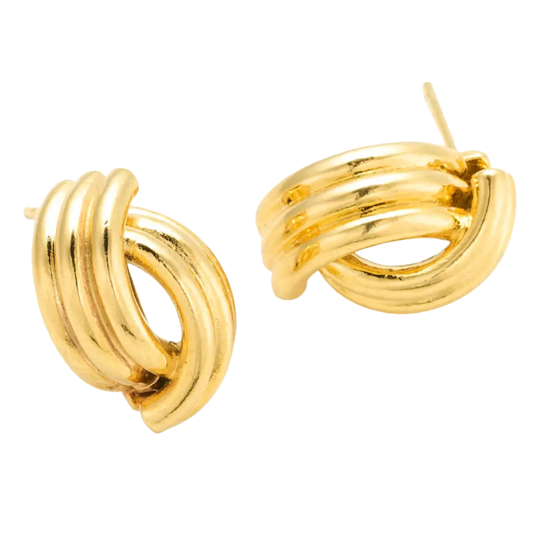 Gold Knot Studs