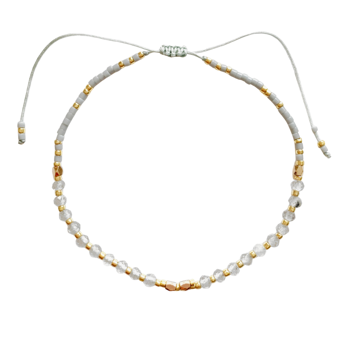 Labradorite Healing Gemstone Stacking Bracelet