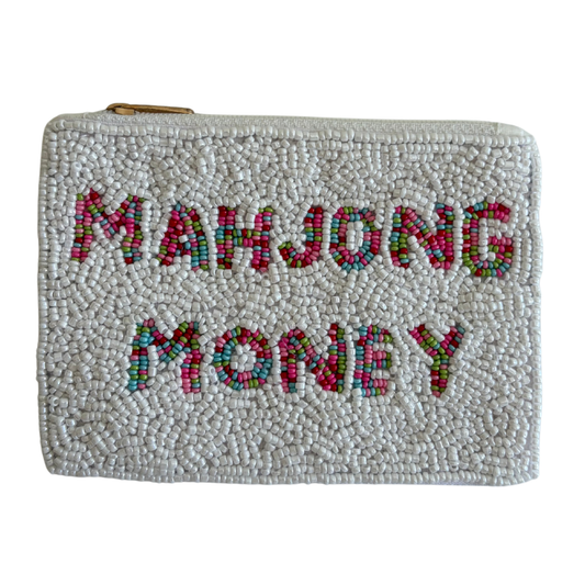 Mahjong Money Beaded Coin Puse
