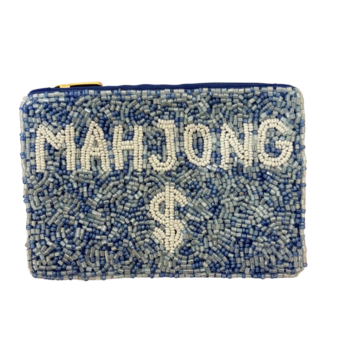 Mahjong Money Beaded Coin Purse