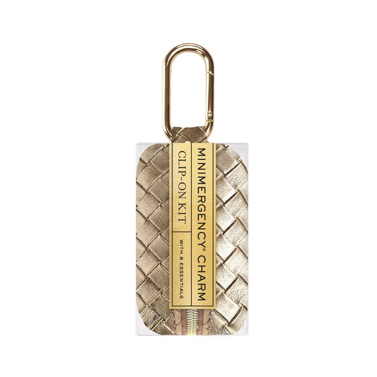 Woven Metallic Minimergency Bag Charm