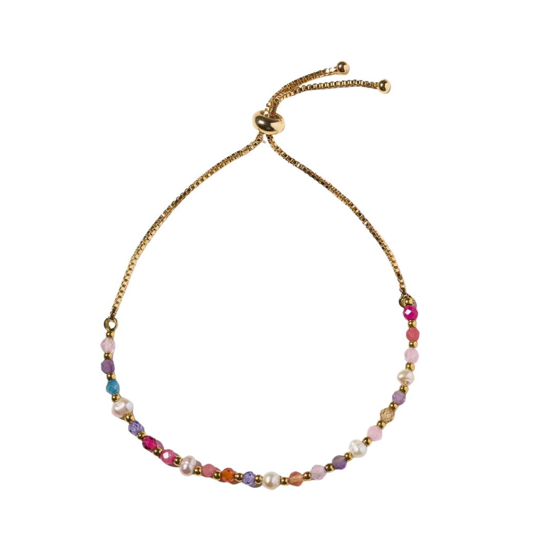 Multicolor Bead Slider Bracelet