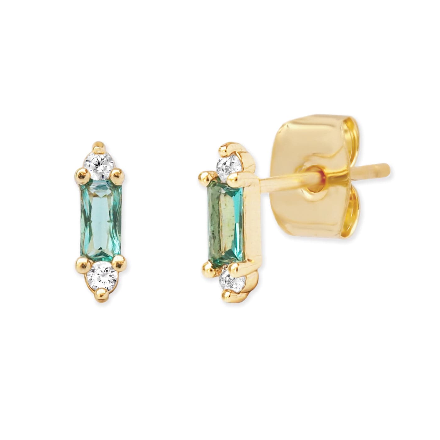 Baguette Mini Stud Earrings