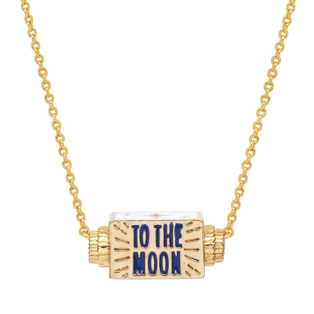 To The Moon And Back Spinner Necklace