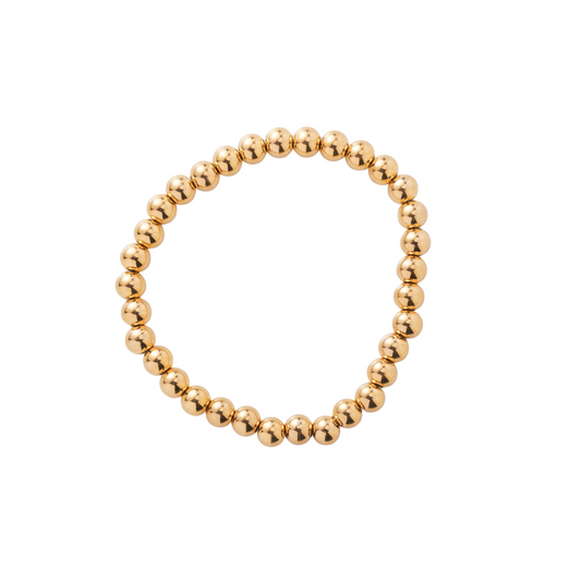 Waterproof Large Beaded Ball Stretch Bracelet