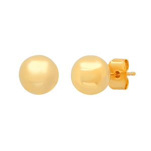 Simple 8 MM Ball Post Earrings