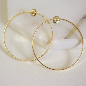 Extra Large Front Facing Hoop Earring