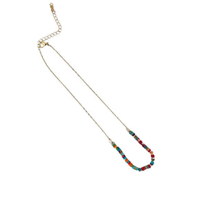 Colorful Stone Beaded Necklace