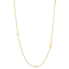 Load image into Gallery viewer, Delicate Sideways Initial Necklace