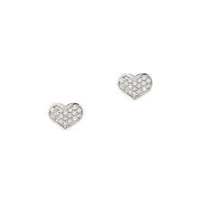 Load image into Gallery viewer, CZ Heart Stud Earring