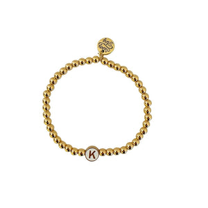 Initial Gold-Filled Stretch Bracelet