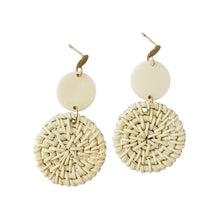 Load image into Gallery viewer, Bali Woven Rattan Earring