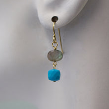 Load image into Gallery viewer, Dainty Semi-Precious Drop Earring